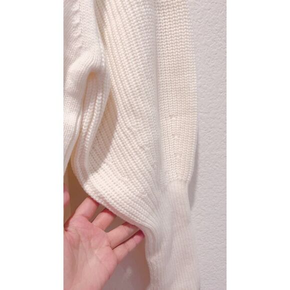 LOULOU STUDIO Tapia Wool Cashmere Sweater in cream Large - Picture 6 of 10